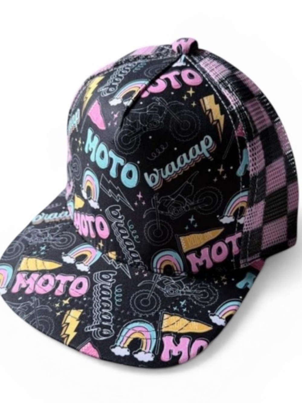 Strictly Wild Baby Trucker Hat 3-12M Snapback Toddler Cap Moto